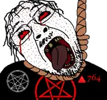 blood esoteric esoteric_hitlerism hanging O9A oc occult pedophilia pentagram reactionary religion rope satanism soyjak wojak // 768x719 // 90KB