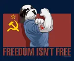 anthro canine dog freedom freedom_ain't_free furry hammer_and_sickle meta:edit red_star star // 600x500 // 58KB