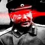 glowing_eyes joseph_stalin lens_flare marxism_leninism peaked_cap reaction_image soviet_union tankie // 640x639 // 71KB