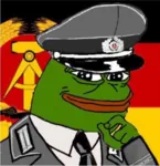 flag german_democratic_republic germany peaked_cap pepe smug // 488x505 // 357KB