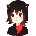 1:1_aspect_ratio black_hair catgirl character:alunya goddess scarf site:leftypol // 714x714 // 132KB