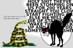 angry cat gadsden_flag libertarianism rattlesnake sabocat snake // 1200x800 // 239KB