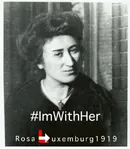 1919 election germany imwithher parody poster rosa_luxemburg weimar_germany // 540x625 // 84KB