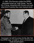 che_guevara cuba juche kim kim_il_sung korea korea_dpr latin_america meeting // 540x674 // 160KB