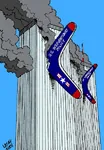 2001 artist:carlos_latuff boomerang imperialism september_11_attacks terrorism united_states world_trade_center // 417x600 // 76KB