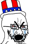 crying glasses hat soy soyjak star tears united_states wojak // 1080x1012 // 292KB