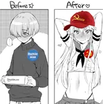 2016 anime bernie_sanders blush cute election femboy gay glasses hammer_and_sickle lgbt manga site:leftypol social_democracy soviet_union then_and_now trap united_states // 685x691 // 444KB
