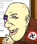 black_eye fascism happy_merchant happy_nazi le_happy_nazi meta:lowres nazi swastika // 413x496 // 218KB