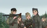 anime gun machine_gun maschinengewehr-42 partisan soldier uniform war weapon world_war_ii yugoslavia // 4092x2492 // 2.5MB