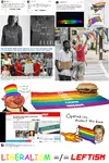 2016 bourgeoisie capitalism class clinton election feminism gay hat hillary_clinton identity_politics lgbt liberalism meta:highres meta:infographic politician porky poverty radlib rainbow united_states // 2036x3051 // 1.6MB