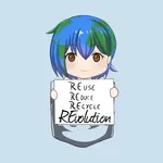 1:1_aspect_ratio anime earth_chan meta:highres revolution trash // 2744x2744 // 222KB