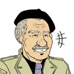 1:1_aspect_ratio beret communalism meta:lowres murray_bookchin reaction_image smile // 240x240 // 12KB