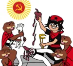 black_hair blood bourgeoisie capitalism catgirl character:alunya ebin execution hammer_and_sickle hat heart monopoly monopoly_man porky sacrifice site:leftypol spurdo star sun top_hat // 794x720 // 593KB