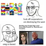 1:1_aspect_ratio corporation diversity fascism glasses identity_politics liberalism nazi radlib soyboy wojak // 680x680 // 70KB