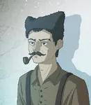 anime bolshevik chapaev pipe russia russian_civil_war russian_sfsr smoking soviet_union war // 870x1000 // 149KB