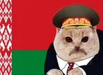 alexander_lukashenko belarus cat flag gigacat peaked_cap // 704x513 // 46KB