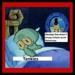 1:1_aspect_ratio bed cartoon hat left_communism marxism_leninism meta:lowres social_democracy spongebob squidward tankie // 480x480 // 26KB