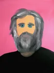 art black_shirt blue_eyes meta:painting slavoj_zizek // 1000x1367 // 177KB