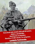 anti_fascism fascism gun lyudmila_pavlichenko quote red_army rifle scope sniper sniper_rifle soldier soviet_union war weapon world_war_ii // 1000x1250 // 334KB