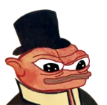 apurky apustaja bourgeoisie capitalism hat meta:transparent_background pepe porky // 600x590 // 326KB