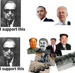 alexandre_kojeve barack_obama china glasses joe_biden joseph_stalin juche kim kim_jong_un korea korea_dpr mao_zedong maoism soviet_union united_states xi_jinping // 1125x1086 // 145KB