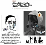 chad china crying gigachad helmet pilot taiwan_province wojak // 1080x1061 // 622KB