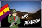 flag hammer_and_sickle helmet no_pasaran raised_fist spain wojak // 2000x1333 // 832KB