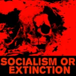 barbarism capitalism collapse extinction poster skull // 916x916 // 66KB