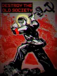 china cultural_revolution hammer laborwave maoism propaganda red_guard revolution smash society vaporwave // 482x640 // 105KB