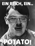 adolf_hitler autism fascism germany nazi nazi_germany potato retard // 1218x1600 // 350KB