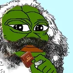 1:1_aspect_ratio beard book das_kapital karl_marx marxism meta:lowres pepe smug // 499x499 // 116KB