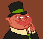 bourgeoisie capitalism hat pepe porky smug // 665x606 // 55KB