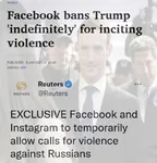 donald_trump hypocrisy mark_zuckerberg racism russia site:facebook social_media united_states violence // 828x861 // 66KB