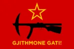 albania flag flag_only gun pickaxe red_star rifle star weapon // 900x600 // 25KB