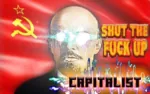 bourgeoisie capitalism flag glowing_eyes hammer_and_sickle lens_flare shut_the_fuck_up soviet_union vladimir_lenin // 647x404 // 622KB