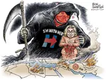 2016 arab ben_garrison bourgeoisie capitalism clinton election fire hat heart hillary_clinton imperialism meta:edit north_africa porky scythe united_states war weapon west_asia // 960x730 // 154KB