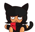 black_hair catgirl character:alunya fumo meta:transparent_background // 600x560 // 133KB