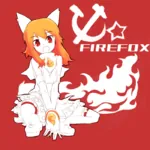 1:1_aspect_ratio anime browser fire firefox fox free_software ginger_hair hammer_and_sickle internet kemonomimi kitsune red_eyes red_star star vulpine // 700x700 // 77KB