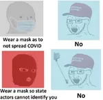 capitol covid-19 maga mask npc pandemic political_compass protest soyjak state united_states wojak // 828x806 // 54KB