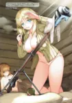 anime anti-tank_rifle blonde_hair blue_eyes bra cigarette gun lewd medal meta:highres panties ptrs-41 red_star smoking star war weapon world_war_ii // 1843x2626 // 5.8MB