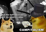 capitalism cheems dog doge exploitation factory proletariat surplus_value worker // 830x593 // 73KB