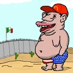 amerimutt border burger fat flag hat mcdonalds mexico obese united_states // 1200x1200 // 123KB