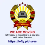 announcement leftybooru migration news symbol // 1080x1080 // 241KB