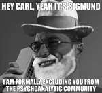 carl_jung chad gigachad glasses hat impact_font psychoanalysis psychology sigmund_freud // 1159x1060 // 111KB