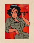 artist:sveta_shubina che_guevara cuba cuban_revolution pinup red_star rule_63 // 1080x1350 // 420KB