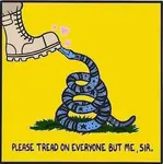 anarcho_capitalism boot gadsden_flag hypocrisy libertarianism police reptile snake // 601x604 // 559KB