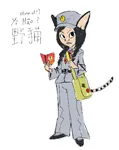 book catgirl character:maoism_catgirl china concept hat little_red_book maoism red_guard uniform ye_mao // 917x1155 // 223KB