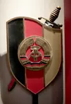 berlin german_democratic_republic germany meta:photo museum shield stasi sword symbol // 1638x2385 // 725KB