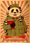 book china little_red_book mao_zedong maoism panda poster propaganda red_star rising_sun star // 389x550 // 99KB