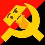 1:1_aspect_ratio anarcho_communism emoji hammer_and_sickle thinking thinking_emoji // 720x720 // 263KB